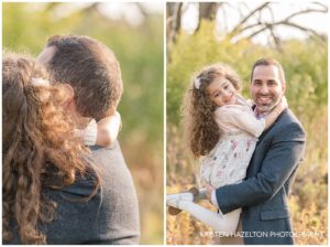 Father holding his four-year-old daughter