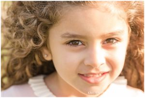 Quizzical four year old girl