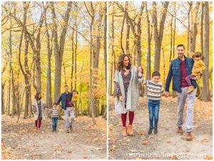 Family portraits in Thatcher Woods, River Forest, IL
