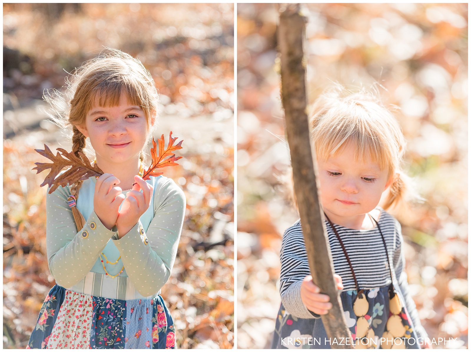 Fall Portraits of two little girls