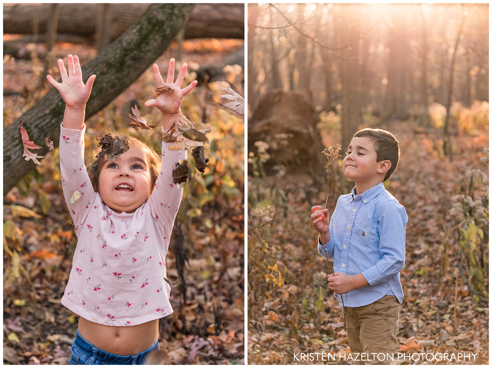 Portraits of happy young kids