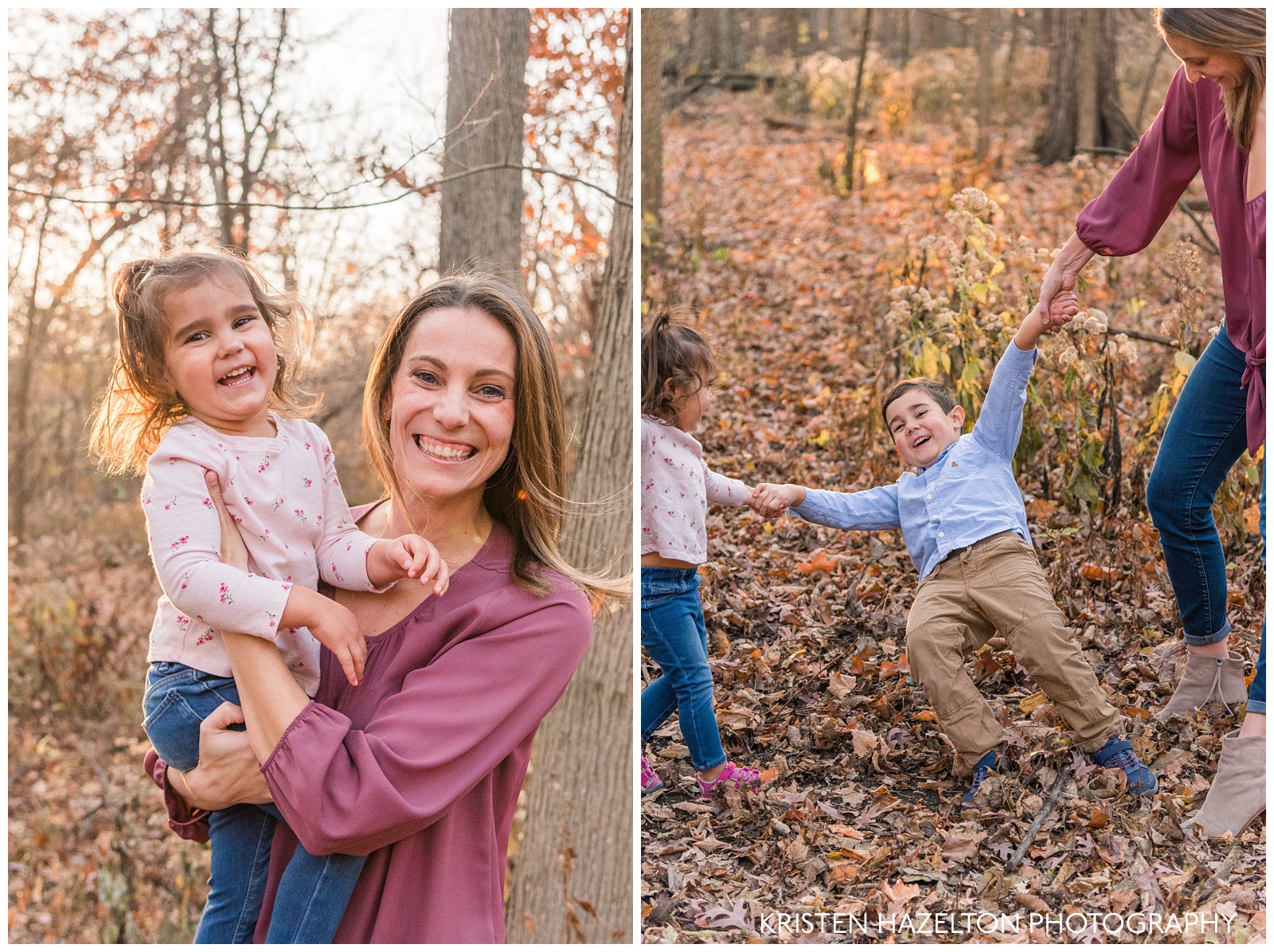 Candid family portraits by natural light photographer Kristen Hazelton