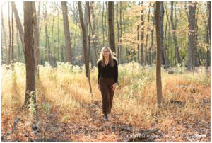 Senior portraits at Thatcher Woods in River Forest, IL