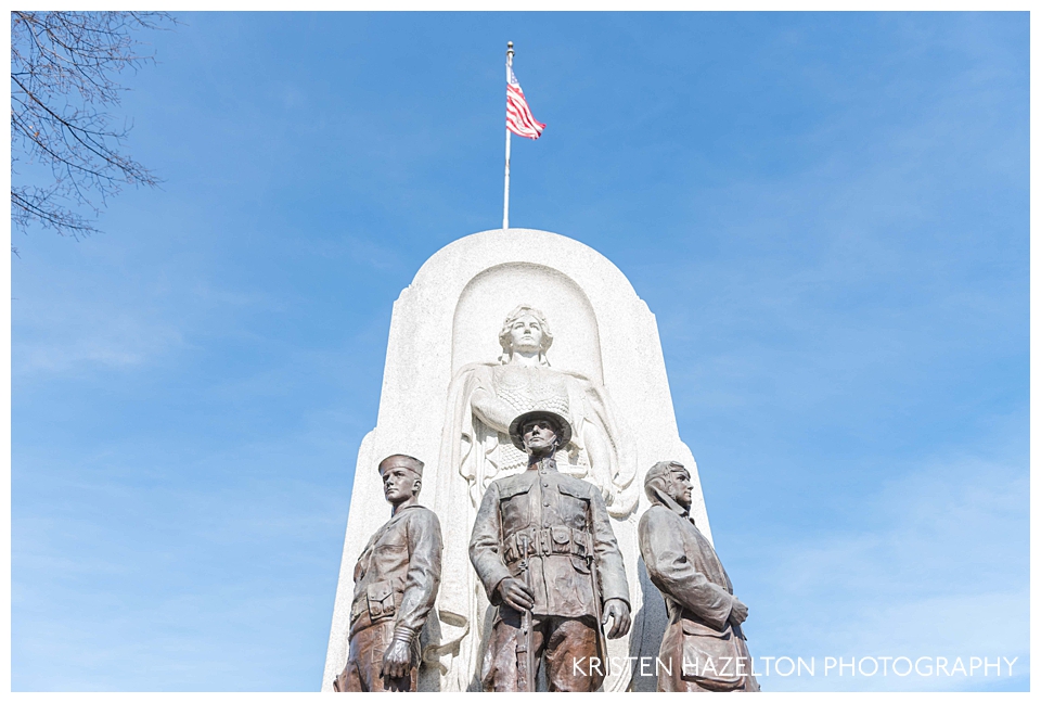 World War I monument in Scoville Park, Oak Park IL