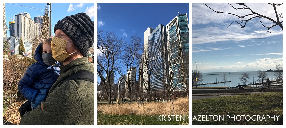 Assorted views from Maggie Daley Park in Chicago in the winter