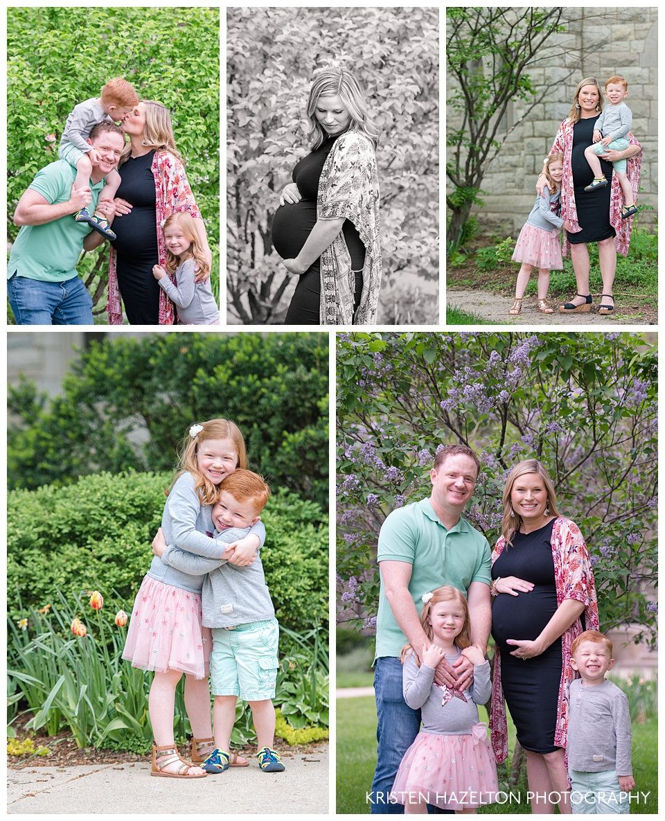 Spring family and maternity portraits  by Oak Park, IL photographer Kristen Hazelton