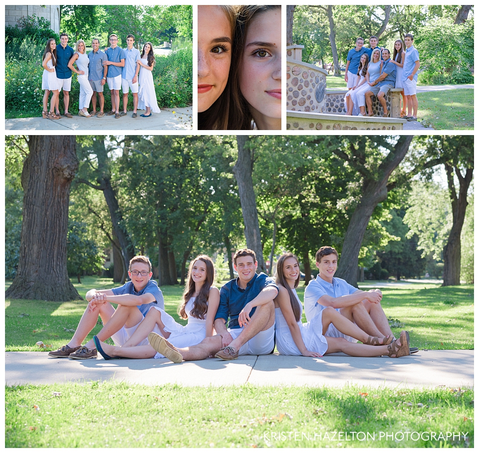 Sunny summer family portraits by Oak Park, IL photographer Kristen Hazelton