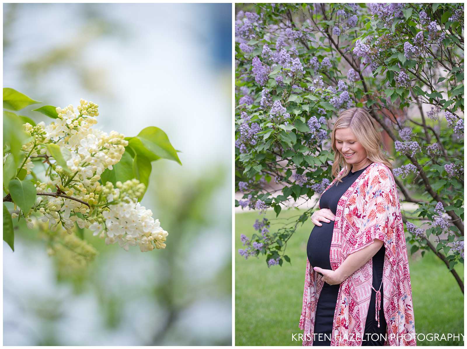 Spring maternity photos by Oak Park, IL maternity photographer Kristen Hazelton