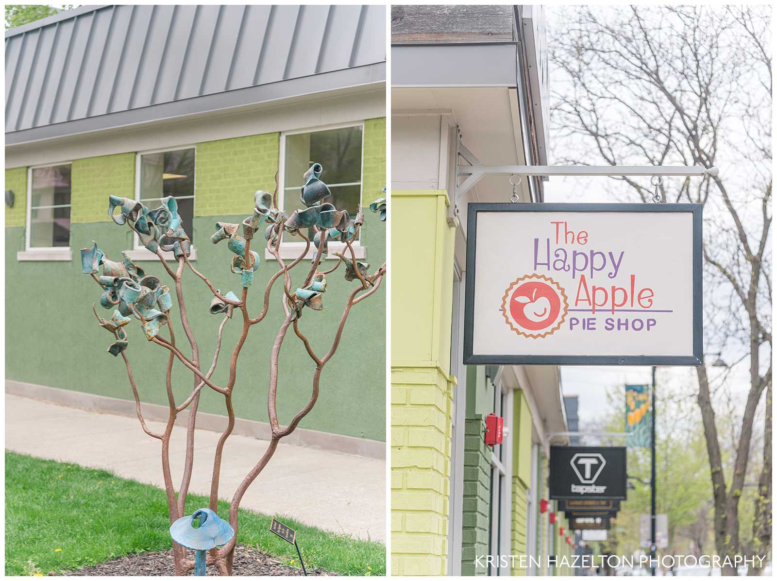 The Happy Apple Pie Shop in the Oak Park Arts District