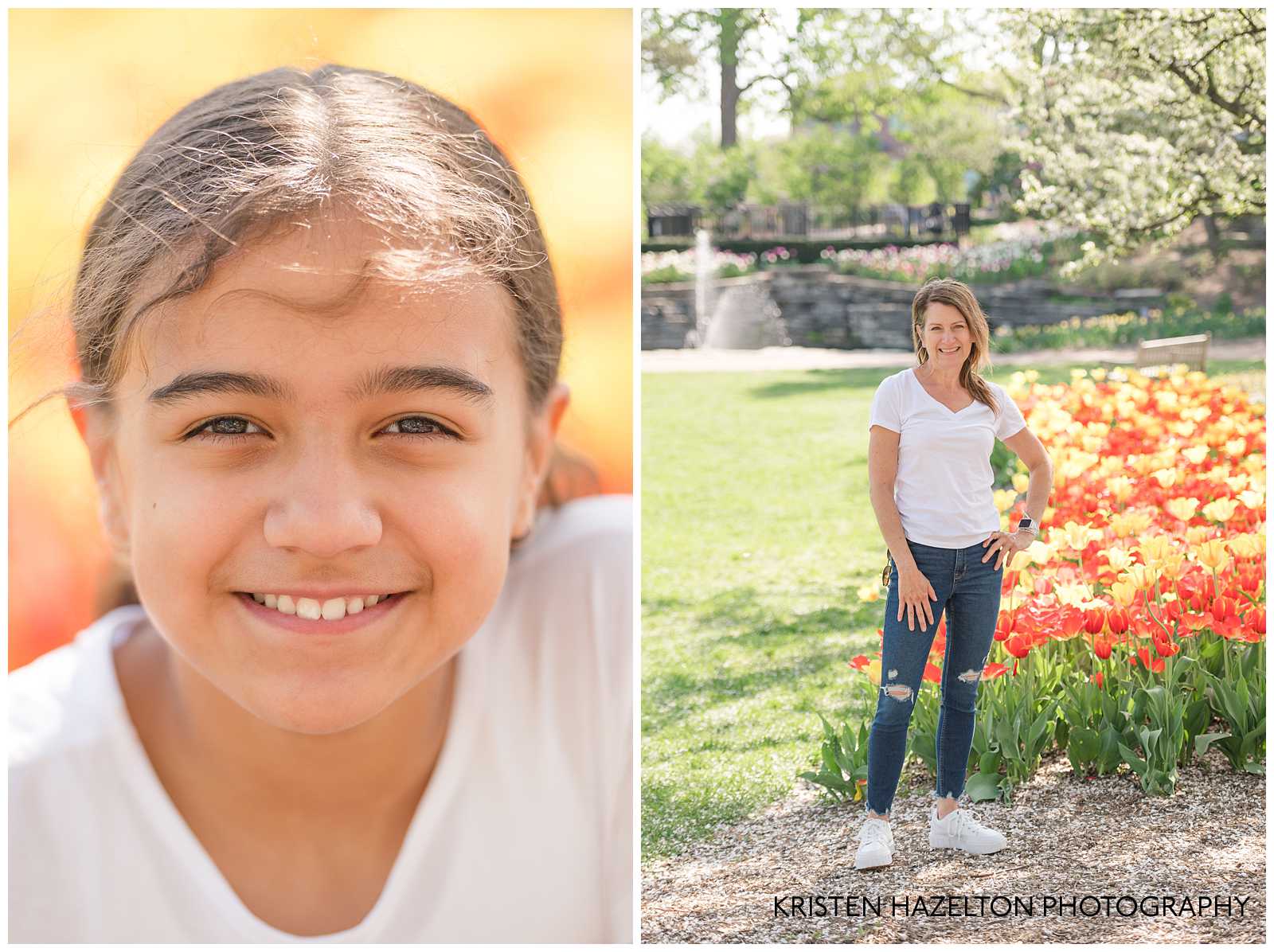 Photos of teenage girl and mom by Lombard, IL photographer Kristen Hazelton