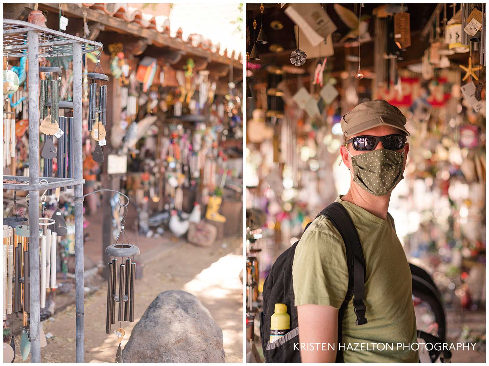 wind chime store in Tubac, AZ