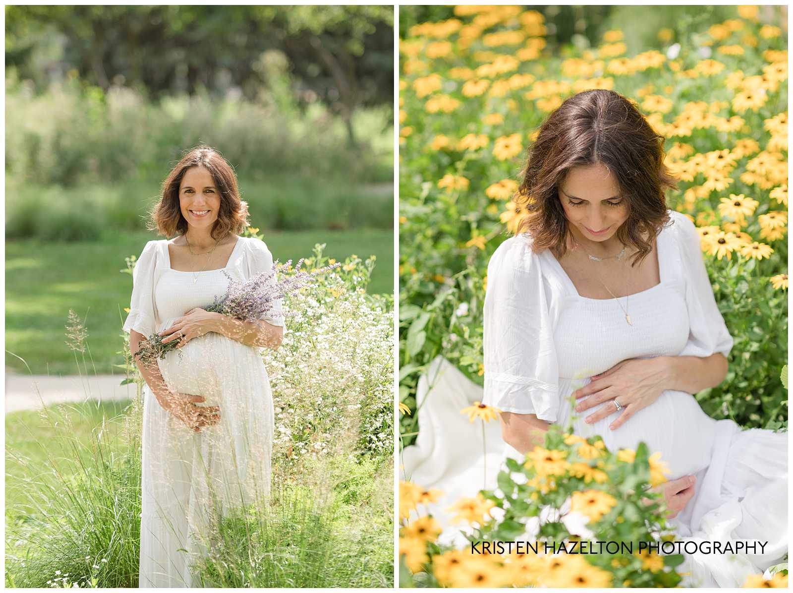 Maternity photos at Lindberg Park by Oak Park, IL photographer Kristen Hazelton