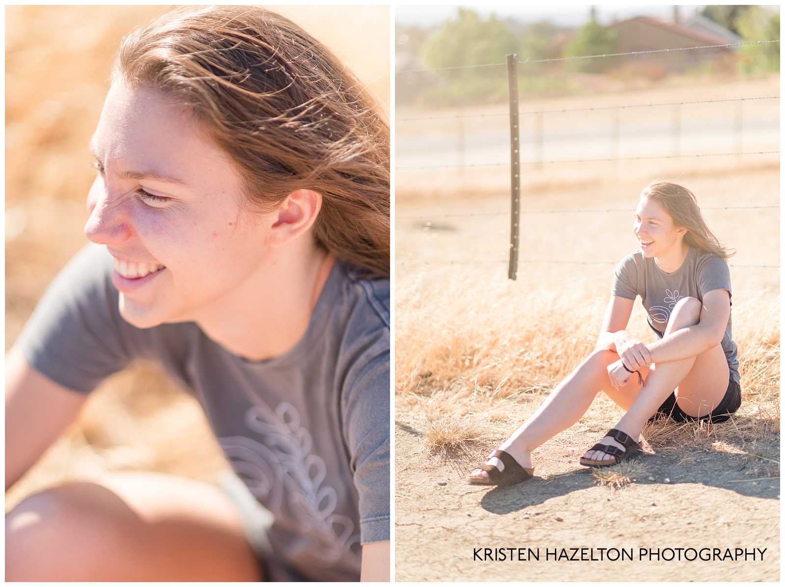 High school senior girl portraits by Livermore, CA senior photographer Kristen Hazelton