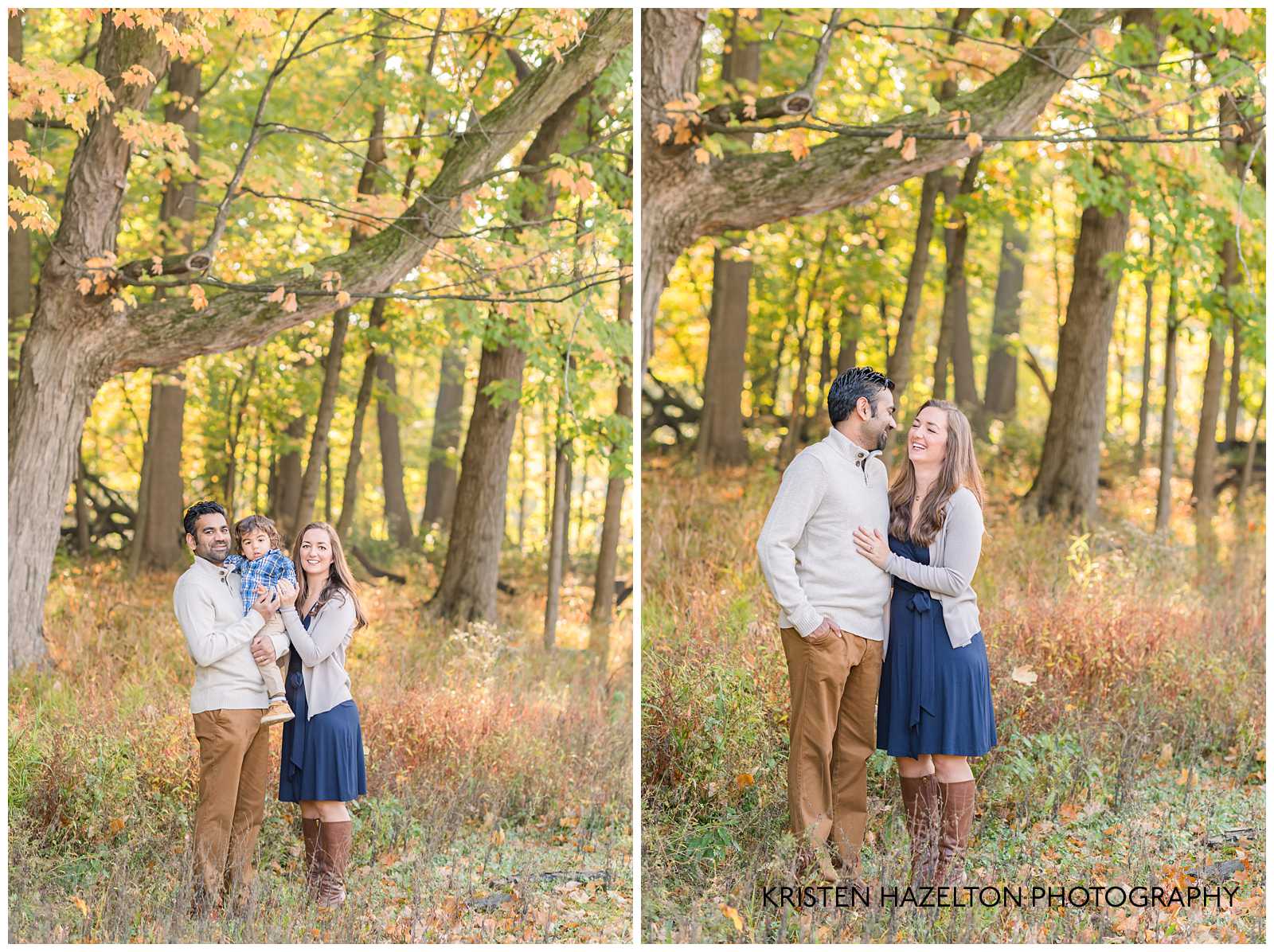Family of three portraits by River Forest, IL family photographer Kristen Hazelton