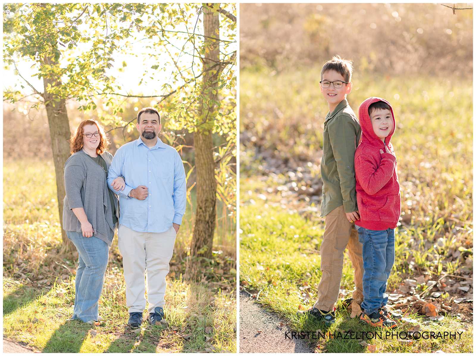Portraits of a mom and dad and two brothers by Oak Park, IL and Brookfield IL photographer Kristen Hazelton