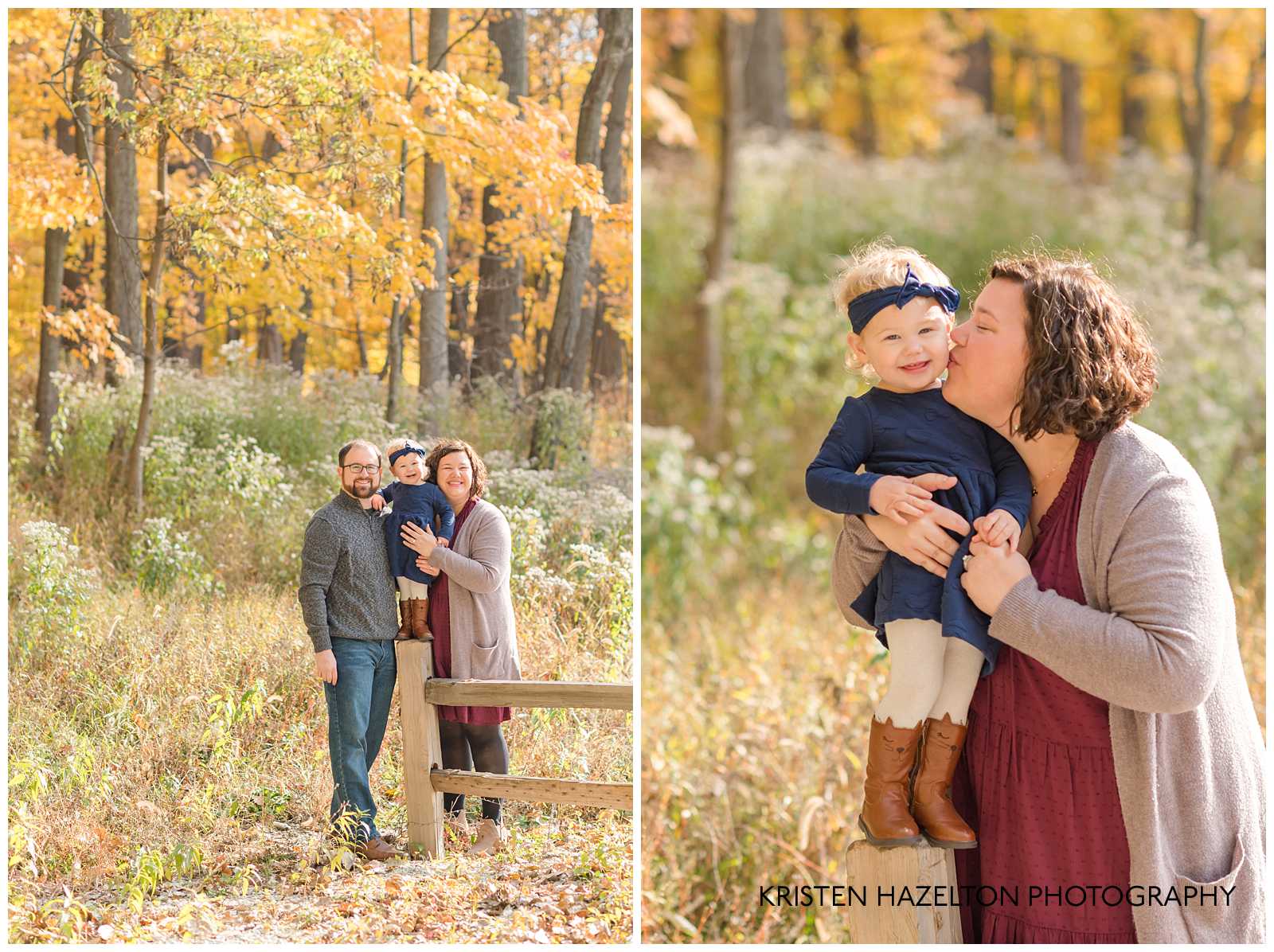 Mom kissing her daughter's cheek at a Oak Park IL Mini Session