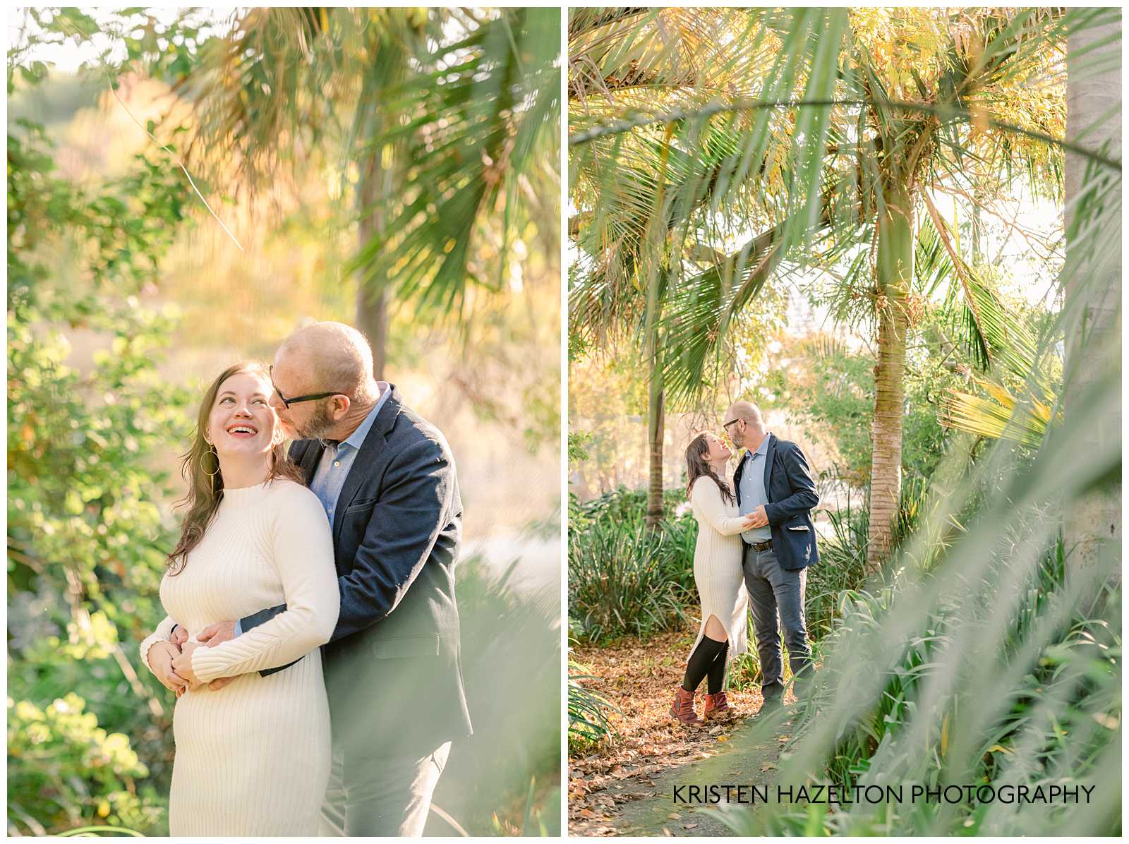 Engagement photos at the Palmetum at Lake Merritt by Bay Area Engagement Photographer Kristen Hazelton