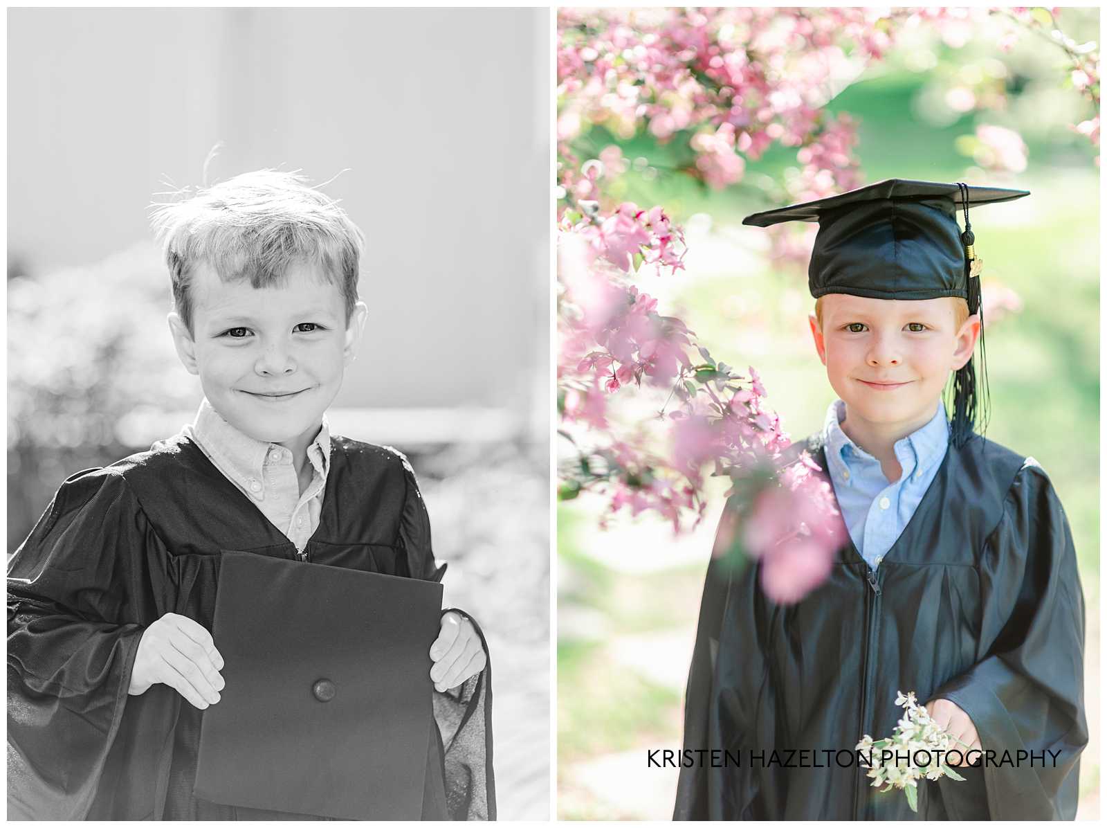 Kindergarten senior portraits by Chicago photographer Kristen Hazelton