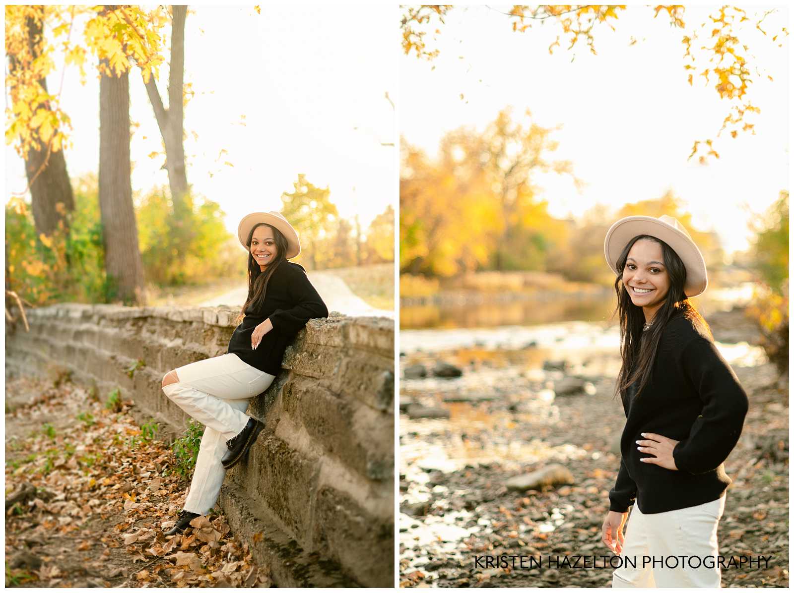 OPRF high school senior photos in the fall by Chicago Senior Photographer Kristen Hazelton