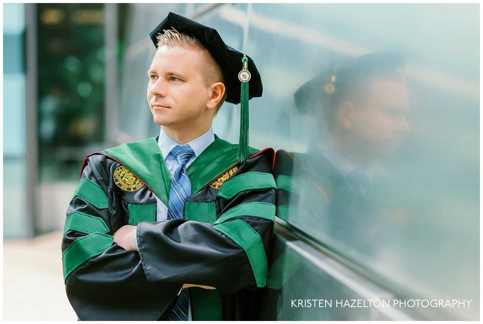 Medical school graduation photos at Loyola University Chicago's medical center