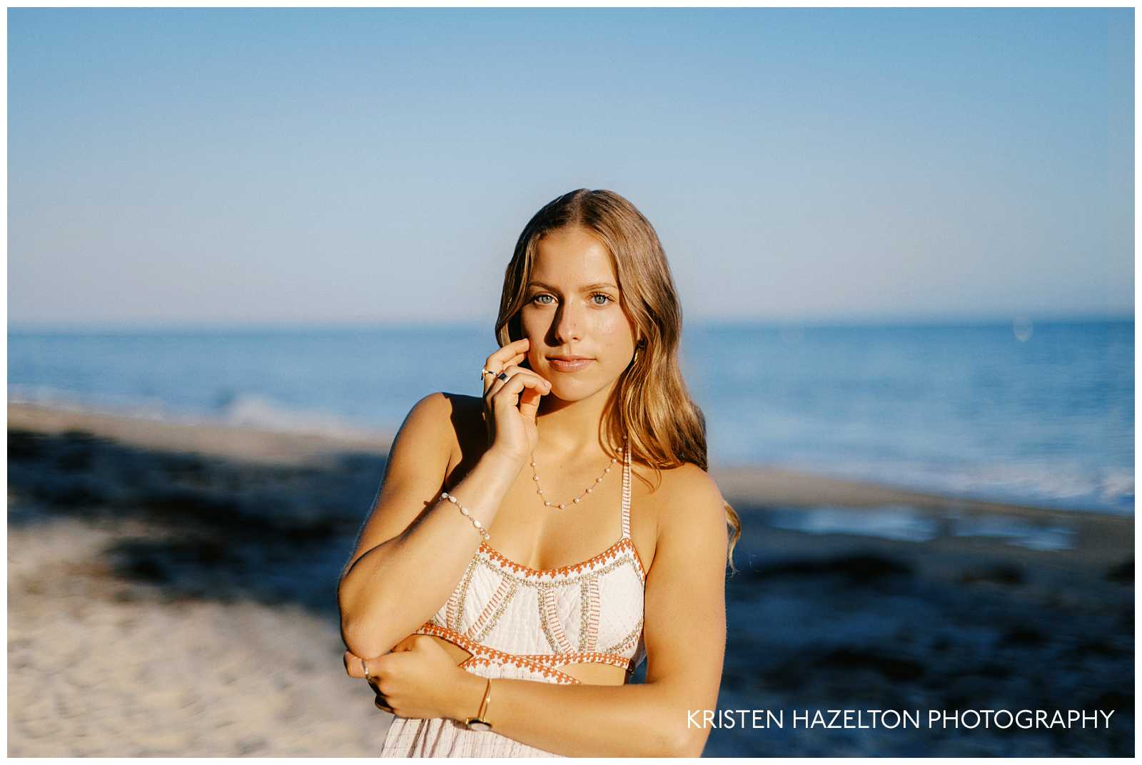 Direct-light Santa Barbara graduation portraits at the beach