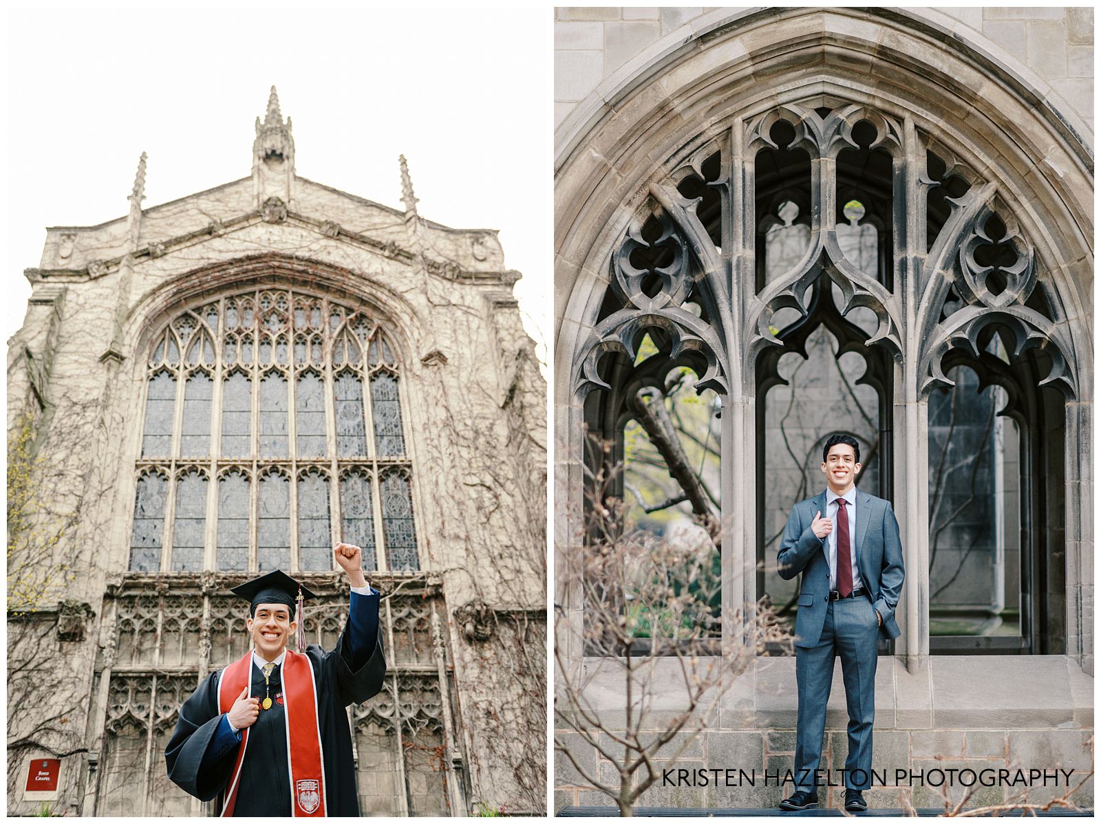 Graduate fist pumping