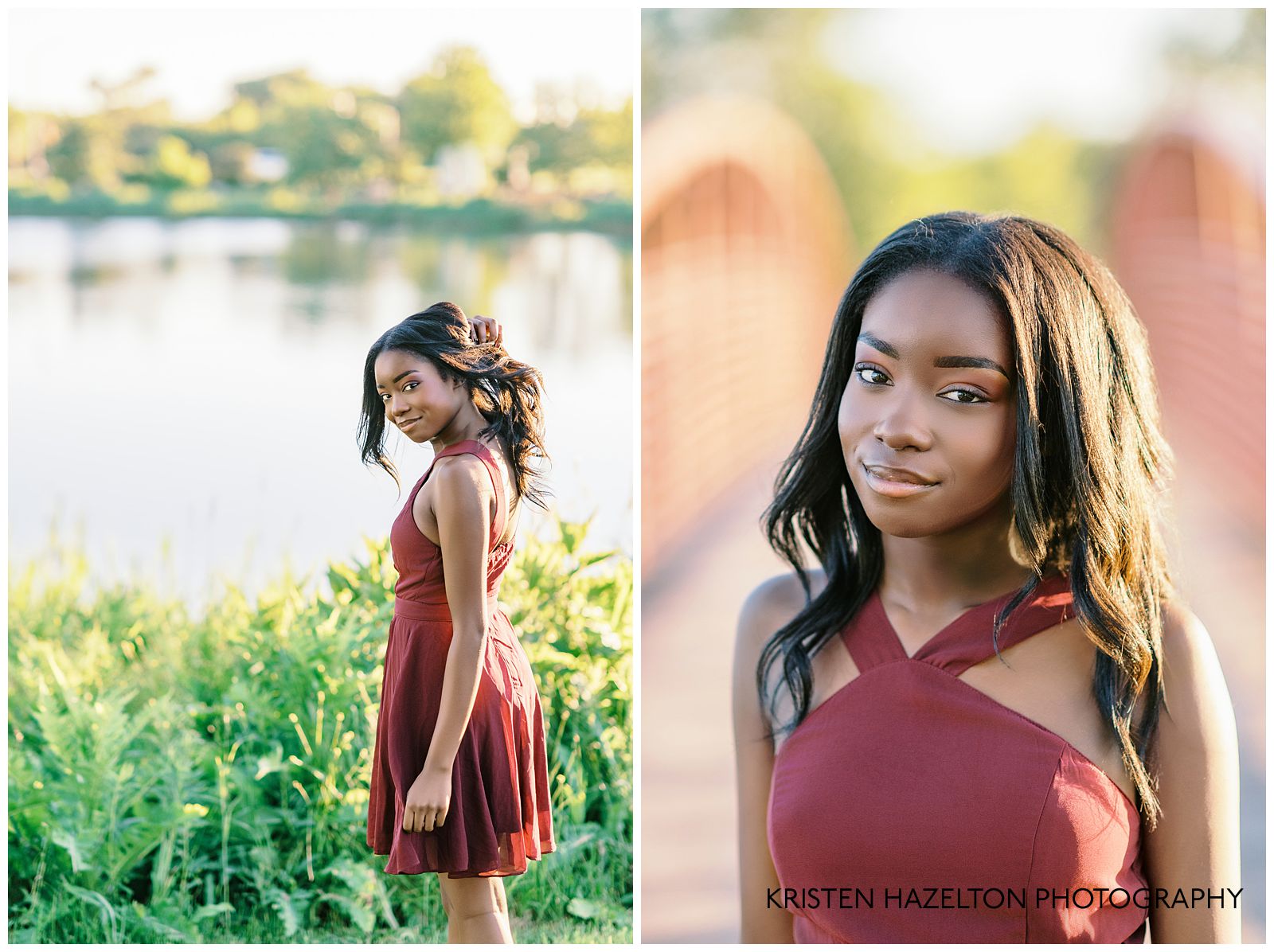 Eighth grade graduation portraits at Centennial Park in Munster, IN by northwest Indiana graduation photographer Kristen Hazelton
