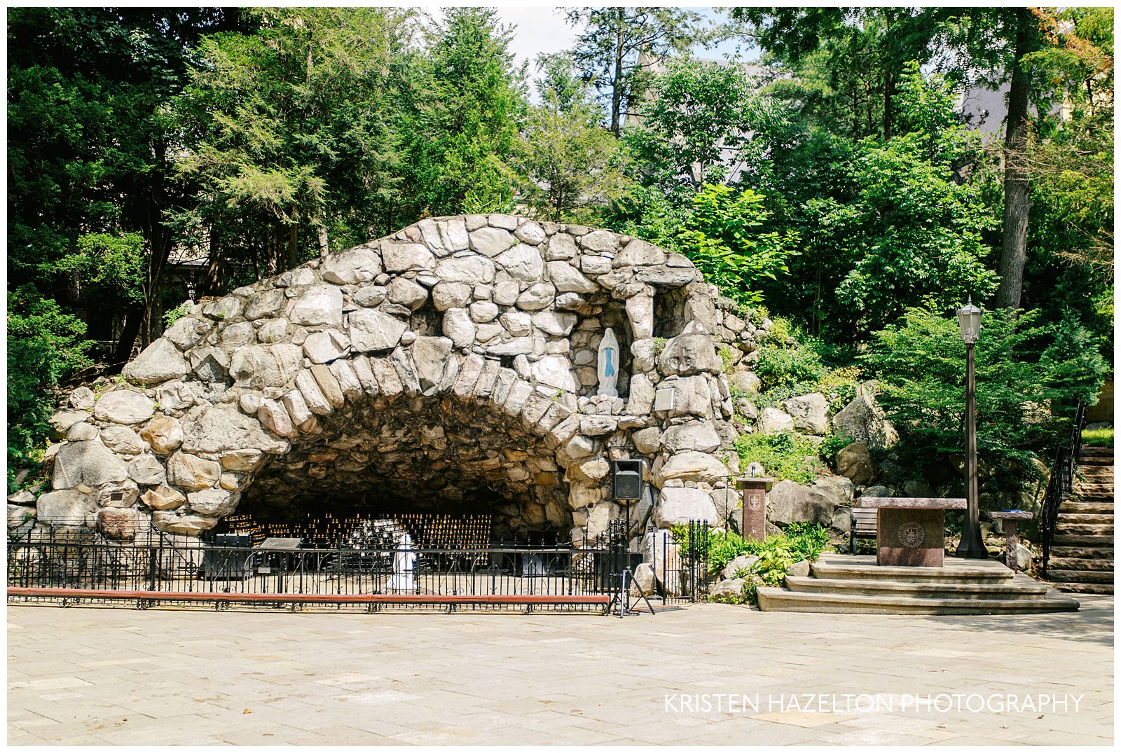 The Grotto at the University of Notre Dame; a great location for Notre Dame graduation portraits