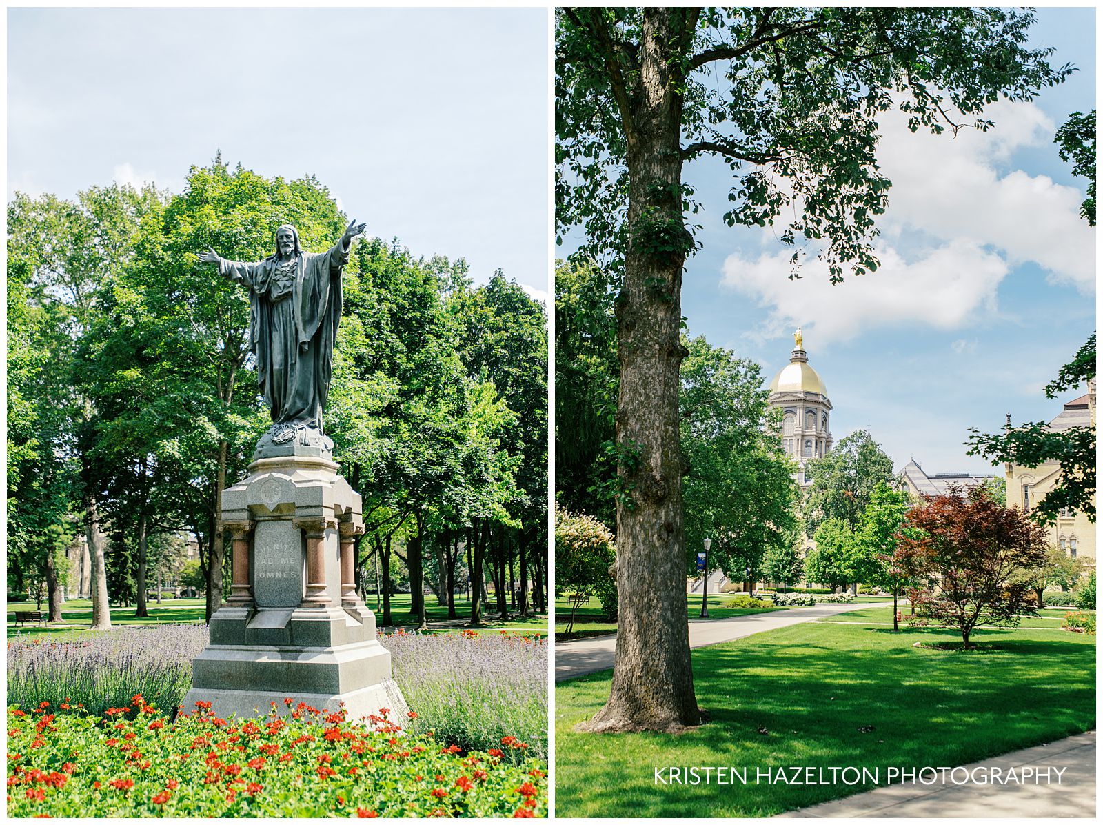 The God Quad at the University of Notre Dame