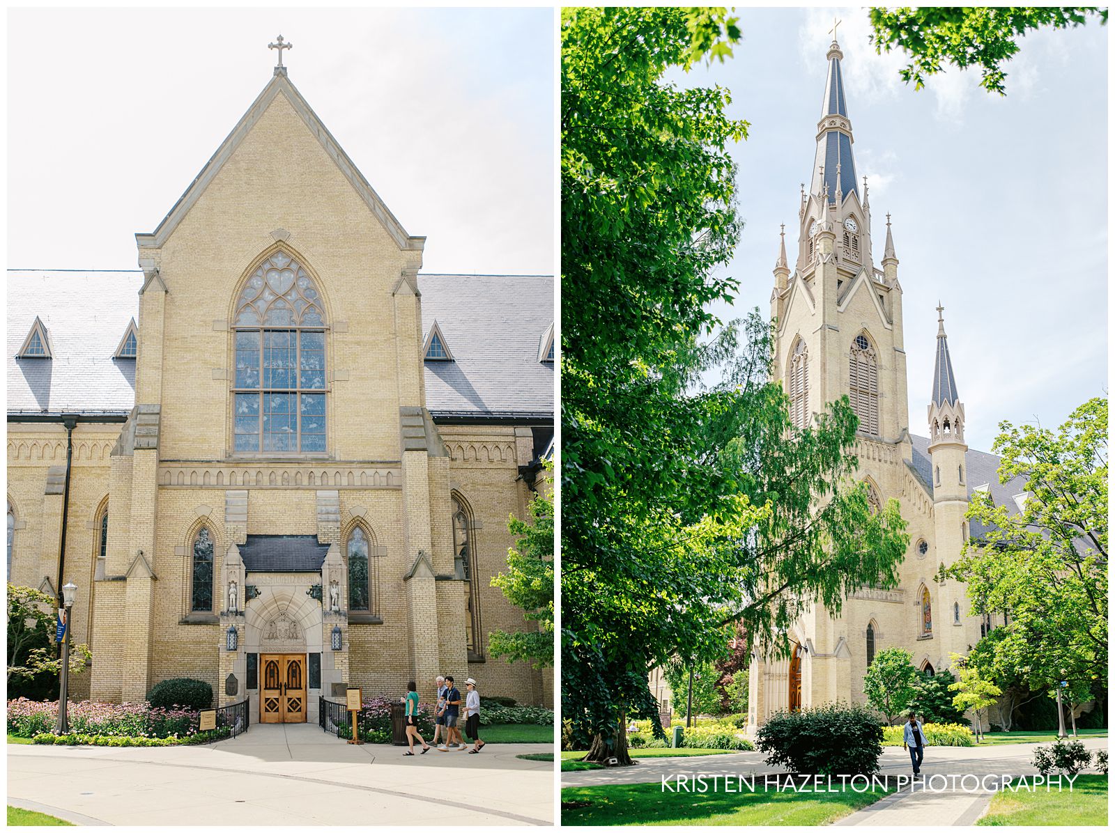 University of Notre Dame Basilica of the Sacred Heart; a great location for Notre Dame graduation portraits